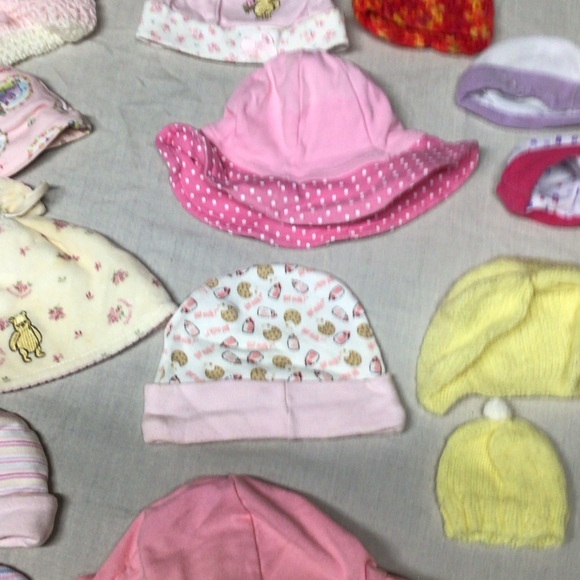 Pink Polka Dot Kids Hat - Picture 9 of 9